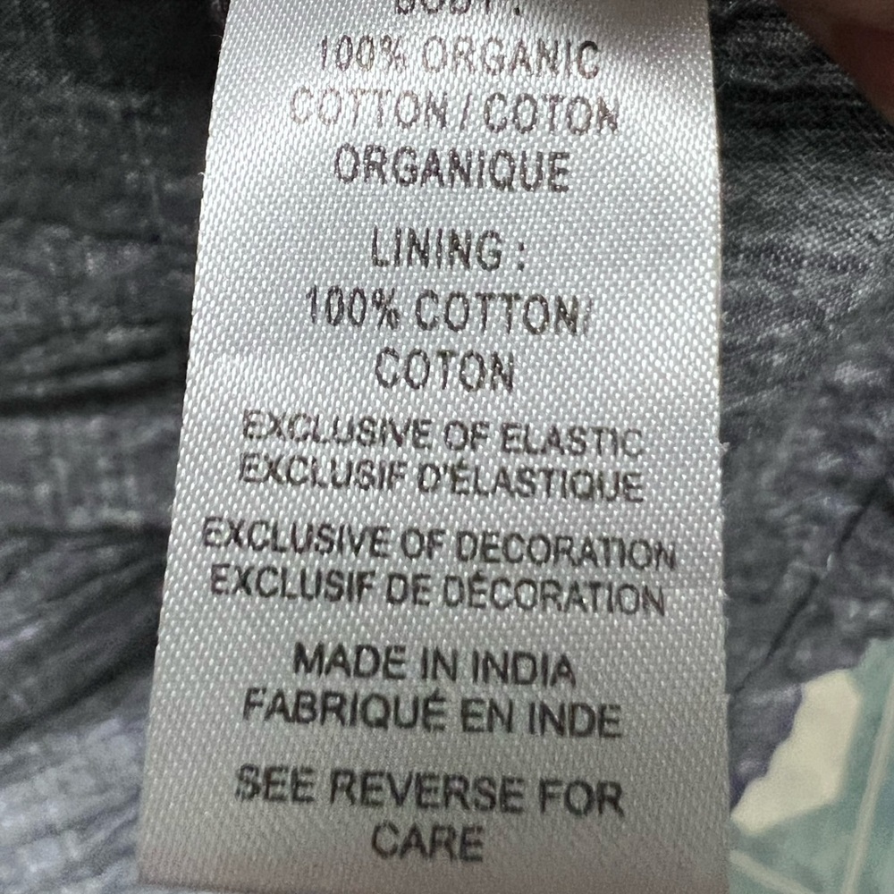 Aventura 100% Organic Cotton Sleeveless Top Fair Trade size Large - Picture 5 of 6